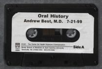 Oral History Interview with Dr. Andrew Best July 21, 1999